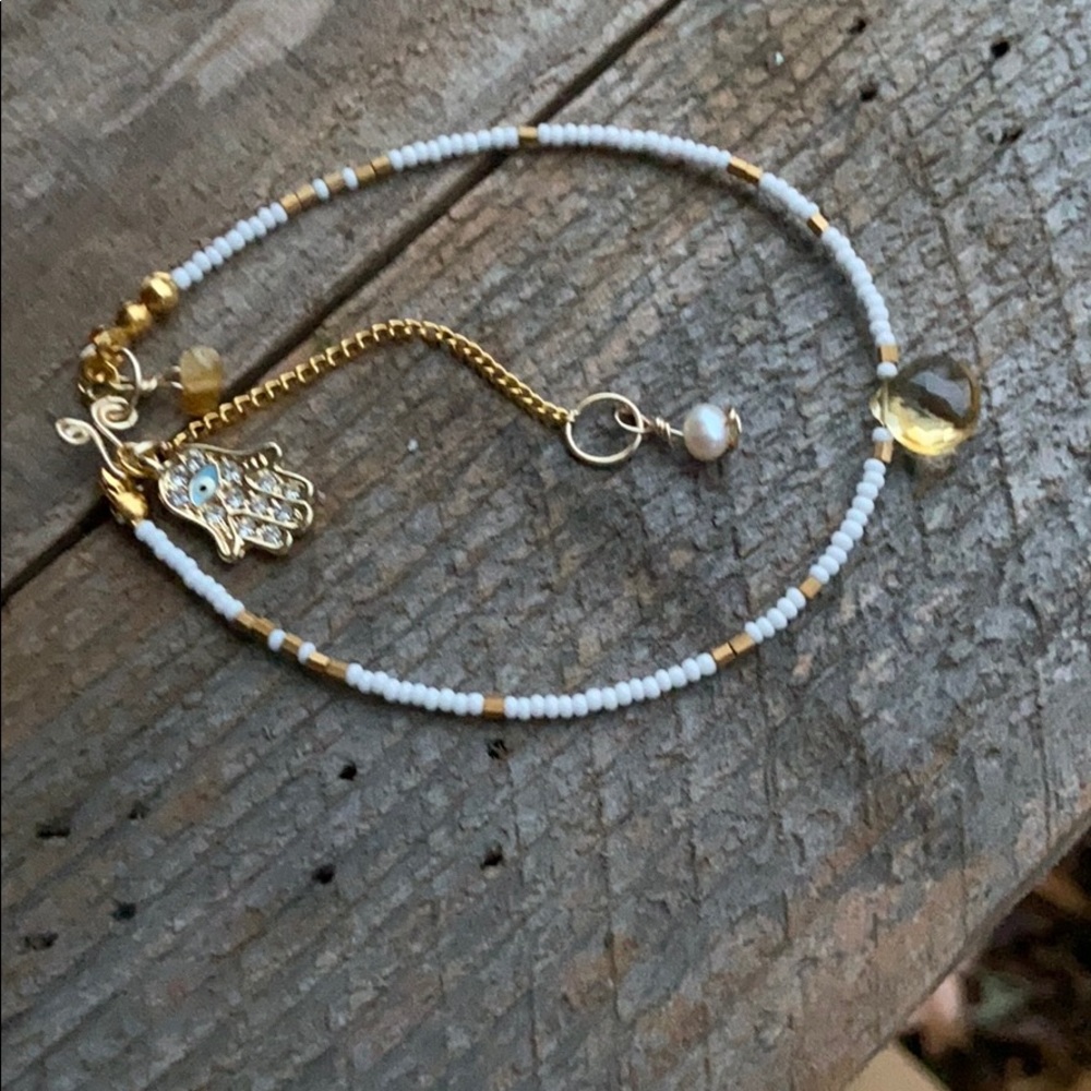 DAYLIGHT CITRINE/PEARL Bracelet